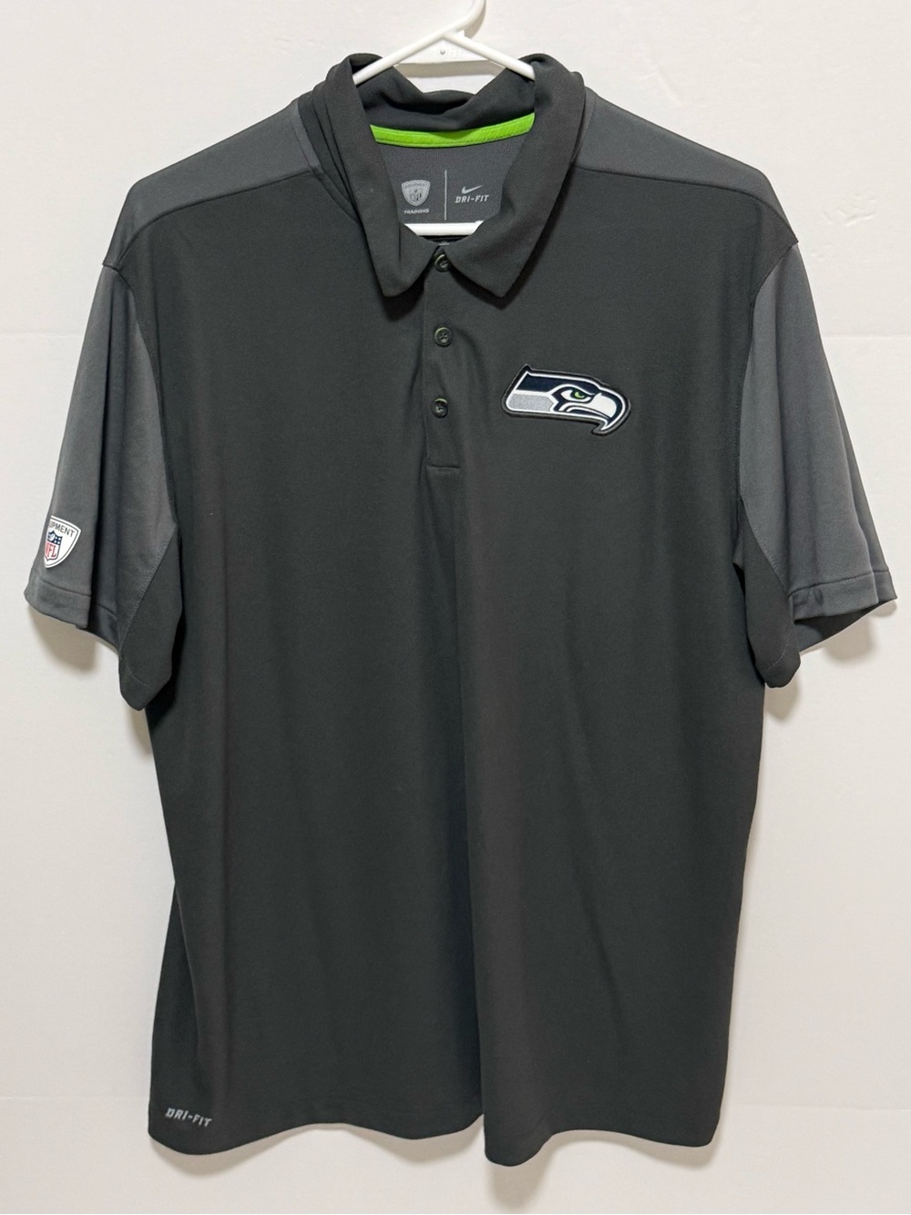Nike NFL Two Tone Gray Seattle Seahawks Polo